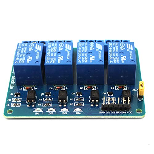 Treedix 4 Channel DC 5V Relay Module with Optocoupler