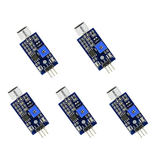 Treedix 5pcs Sound Microphone Sensor Detection Module Compatible with Arduino AVR PIC