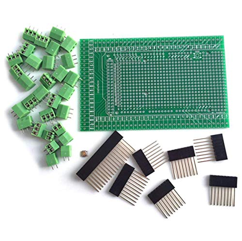 Treedix Prototype Screw/Terminal Block Shield Board Compatible with Arduino MEGA 2560 R3 Shield Board