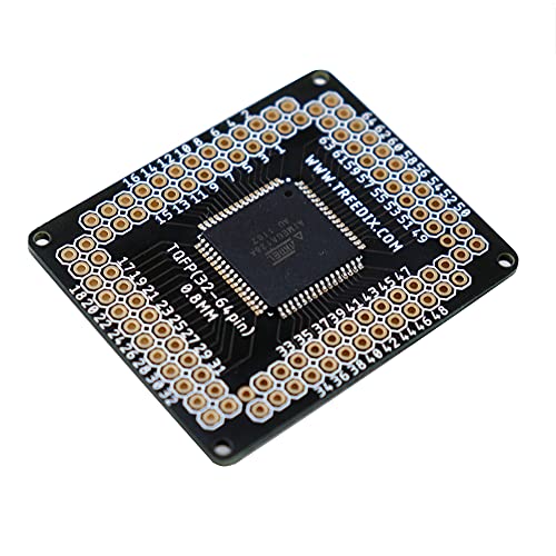 Treedix 8pcs TQFN44 to TQFN48 0.5mm Pitch SMD to DIP Mounting Adapter PCB Proto Breakout Board