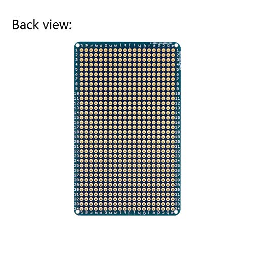 Treedix 4 pcs Solderable BreadBoard Universal Board PCB Prototype Shield Board Double Sided Tinned Gold Plated Holes Compatible with Arduino Kit Raspberry Pi Shield Prototyping and Testing