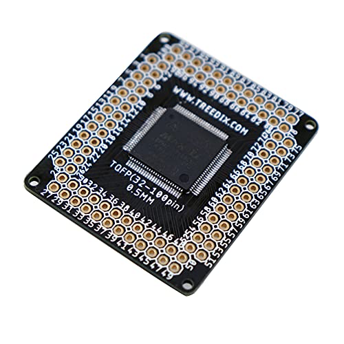 Treedix 8pcs TQFN44 to TQFN48 0.5mm Pitch SMD to DIP Mounting Adapter PCB Proto Breakout Board
