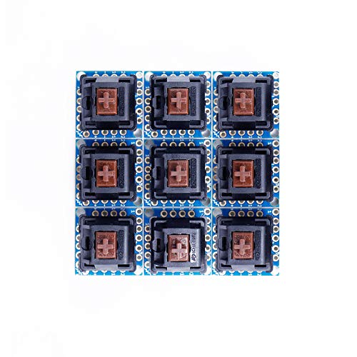 Treedix 9pcs Key Switch Breakout Prototype PCB Board Compatible with Cherry MX