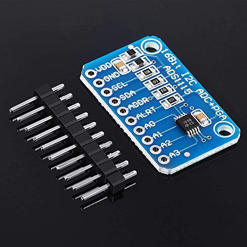 Treedix 3個 4チャンネル ADS1115 小型 16ビット 高精度アナログ-デジタルコンバーター、プログラマブルゲインアンプ付き、高精度ADC開発ボードモジュール、Arduino Raspberry Piと互換性あり