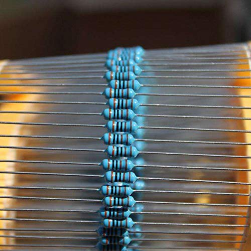 Treedix 64 Values 1280 pcs Metal Film Resistor High Precision Resistor Resistance Assortment kit