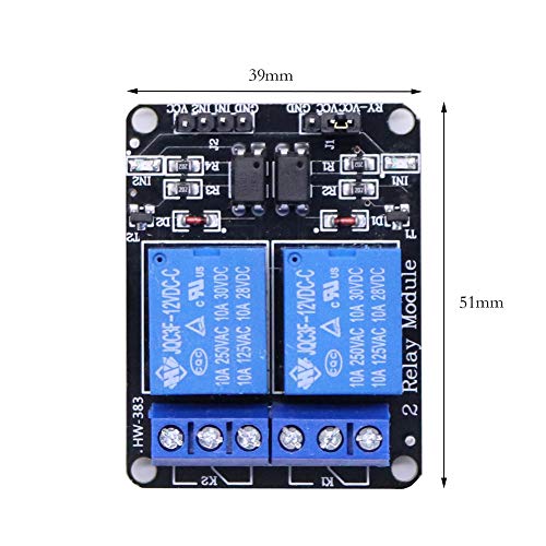 Treedix 5V 2、4、8チャンネルリレーモジュール、オプトカプラ絶縁リレー制御ボード付き、Arduino UNO R3 Raspberry Pi DSP AVR PIC ARMと互換性あり