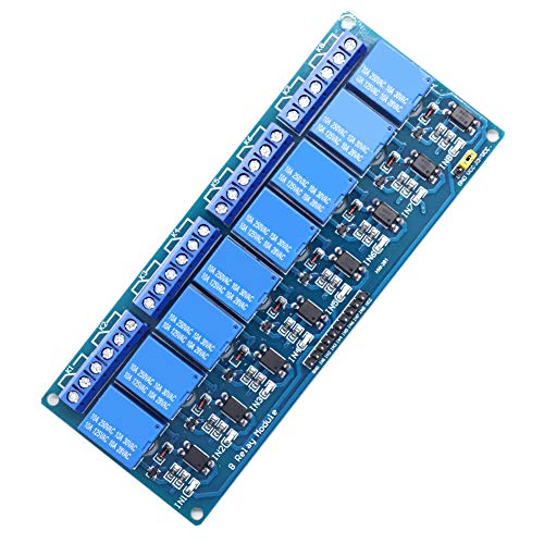 Treedix 5V 2, 4, 8Channel Relay Module with Optocoupler Isolation Relay Control Board Compatible with Arduino UNO R3 Raspberry Pi DSP AVR PIC ARM
