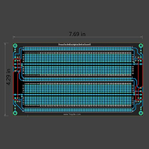Treedix 2PCS Upgraded Universal Board Solderable BreadBoard PCB Prototype Shield Board Double Sided Tinned Gold Plated Holes Compatible with Arduino Kit Raspberry Pi Shield Prototyping and Testing