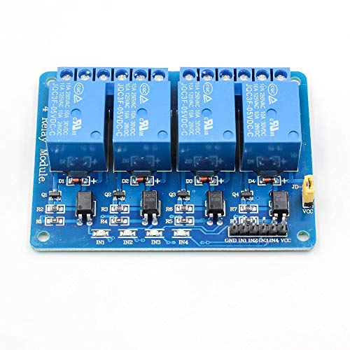 Treedix Relay Module Board 4 Channel 12V Optocoupler High or Low Level Trigger PLC IOT Compatible with Arduino Smart Home