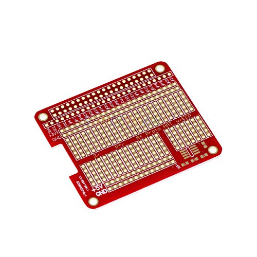 Treedix 2pcs Prototype HAT Shield Board Extension Board GPIO DIY Welding Kit Compatible with Raspberry Pi 2/3A+/3B+