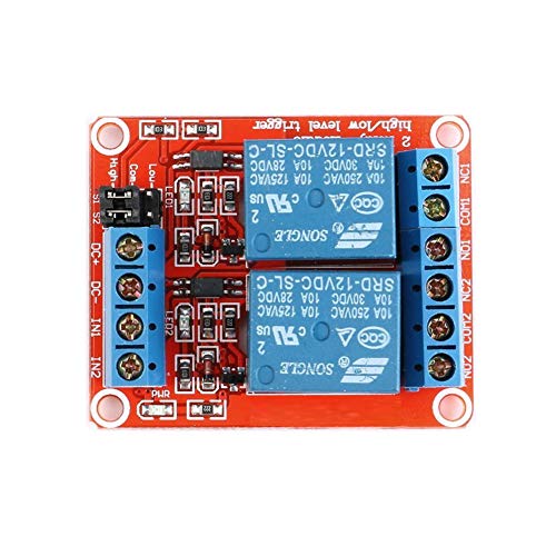 Treedix DC 5V 1 2 4 8 Channel Relay Board Module Isolated Optocoupler High and Low Level H/L Level Trigger Module Triggered Compatible with Arduino Raspberry Pi