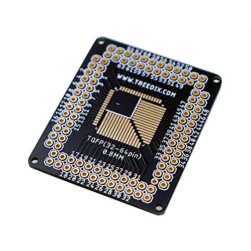 Treedix 8pcs TQFN44 to TQFN48 0.5mm Pitch SMD to DIP Mounting Adapter PCB Proto Breakout Board