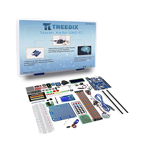 Treedix Starter Kit Multi-Function Shield Compatible with Arduino IDE UNO R3 MEGA Nano Kit for Starter