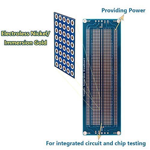 Treedix Solderable BreadBoard PCB Prototype Shield Board Double Sided Tinned Gold Plated Holes