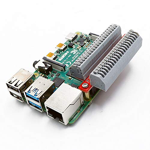 Treedix Mini 40pin Pinout GPIO Spring Terminal Block Breakout Expansion Solderless Board Module Compatible with Raspberry Pi