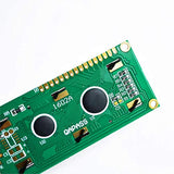 Treedix HD44780 1602 LCD-Anzeigemodul DC 5 V 16 x 2 Zeichen LCD Weiß auf Blau Schwarzlicht + IIC I2C-Modul-Schnittstellenadapter Kompatibel mit Arduino Uno Raspberry Pi