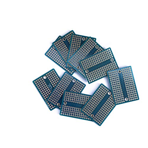 Treedix Solderable BreadBoard PCB Prototype Shield Board Double Sided Tinned Gold Plated Holes
