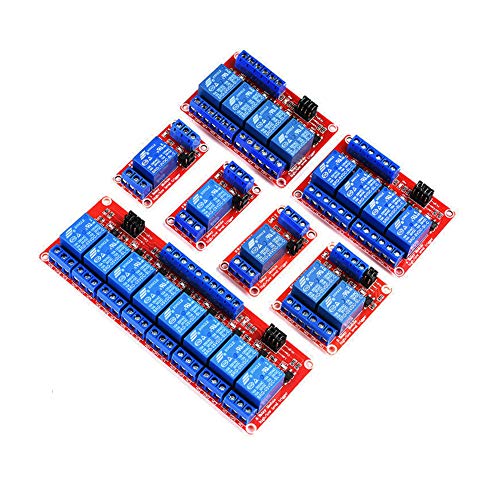 Treedix 5-12v Relay Module with Optocoupler Isolation Relay Control Board Compatible with Arduino UNO R3 Raspberry Pi DSP AVR PIC ARM