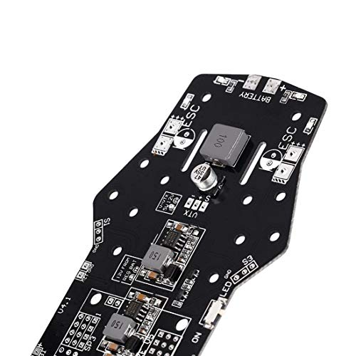 Treedix CC3D PDB PCB Power Distribution Board 5/12 BEC Buzzer LED Compatible with QAV250