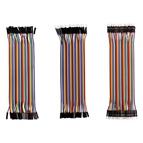 Treedix 120pcs 20cm Breadboard Jumper Wires Multicolored Dupont Wire for DIY Electronic Projects