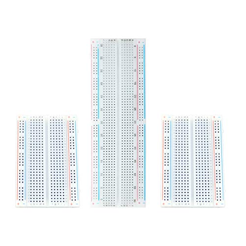 Treedix Breadboad Solderless Prototype PCB Board Kit MB-102 Breadboard Kit 830 Point Solderless Prototype Board kit Compatible with Arduino Beginner Arduino Starter