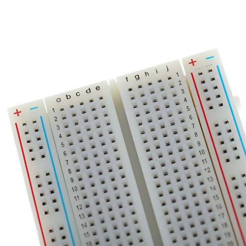 Treedix Solderless Breadboard Small 400 Tie Point PCB BreadBoard Compatible with Arduino Proto Shield Distribution Connecting Blocks