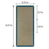 Treedix 3 pcs Solderable BreadBoard Split Design Universal Board PCB Prototype Shield Board Double Sided Tinned Gold Plated Holes Compatible with Arduino Kit Raspberry Pi Prototyping and Testing