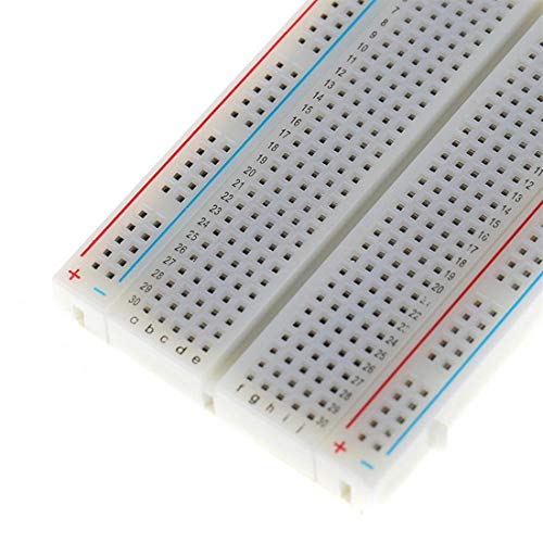 Treedix Solderless Breadboard Small 400 Tie Point PCB BreadBoard Compatible with Arduino Proto Shield Distribution Connecting Blocks