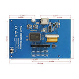 Treedix 5インチ TFT LCD ディスプレイ LCD モニター 800×480 カラー タッチスクリーン モジュール タッチペン付き Raspberry Pi 3B+/4B 対応