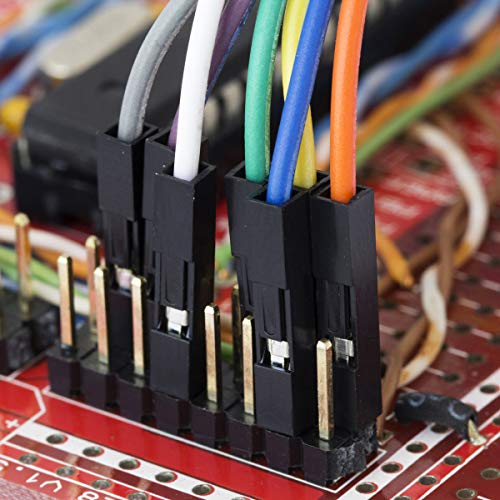 Treedix Steckbrett-Überbrückungsdrähte, mehrfarbig, Dupont-Draht, 20 cm, für elektronische Heimwerkerprojekte, 120 Stück