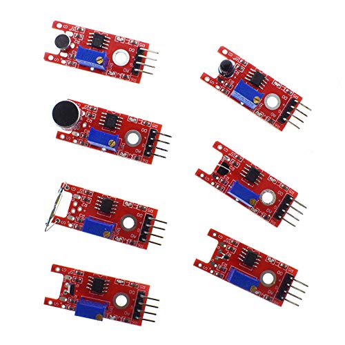 Treedix 45pcs Sensor Modules Kit Compatible with Arduino Project, Electronic Project, UNO, Mega2560