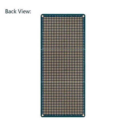 Treedix 3 pcs Solderable BreadBoard Split Design Universal Board PCB Prototype Shield Board Double Sided Tinned Gold Plated Holes Compatible with Arduino Kit Raspberry Pi Prototyping and Testing