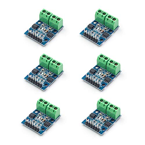 Treedix 6 pcs L9110S 2.5-12V DC Motor Stepper Motor Drive Board H-Bridge Motor Drive Compatible with Stepping Motor