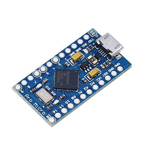Treedix ATmega32U4 5V/16MHz Microcontroller Board Module with Pin Header Compatible with Arduino Pro Micro Mini Board Peojects