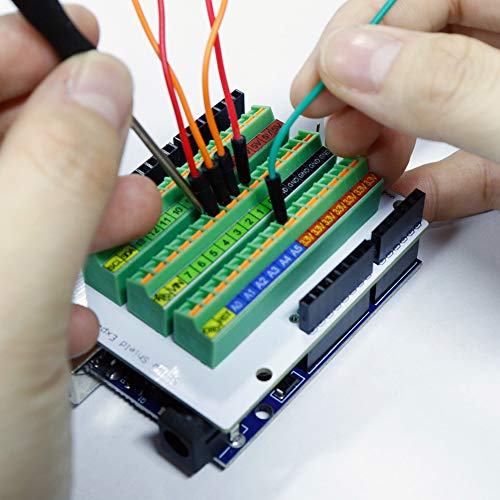 Treedix Spring Terminal Block Breakout Module Expansion Board Compatible with Arduino UNO R3