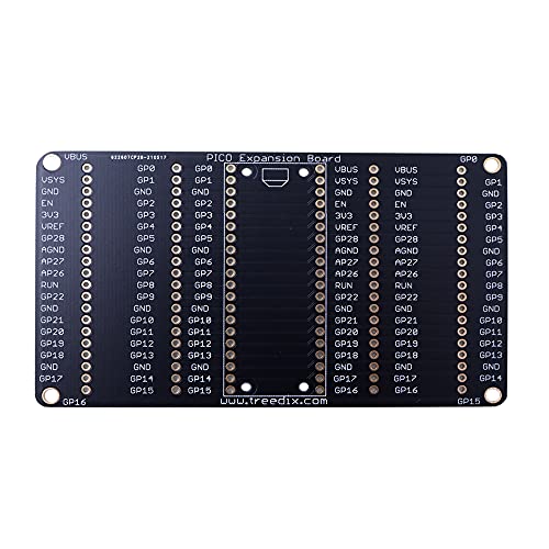 Treedix Raspberry Pi Pico GPIO エクスパンダー外部拡張ボードと互換性あり 2x20 オスヘッダー 2 セットで拡張モジュールをさらに接続可能