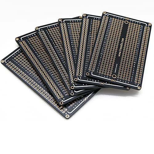 Treedix 3.3V 5V Breadboard Power Supply Moduel with PCB Proto Board DC 6.5-12V or USB Power Supply Module for Arduino
