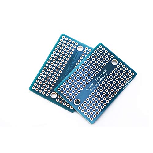Treedix Solderable BreadBoard PCB Prototype Shield Board Double Sided Tinned Gold Plated Holes