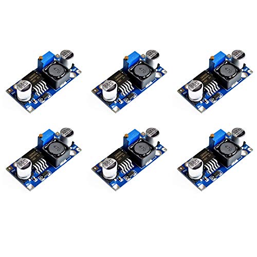 Treedix 6pcs LM2596 DC to DC 3A Buck Step-Down Power Module Supply High Efficiency Voltage Regulator Module