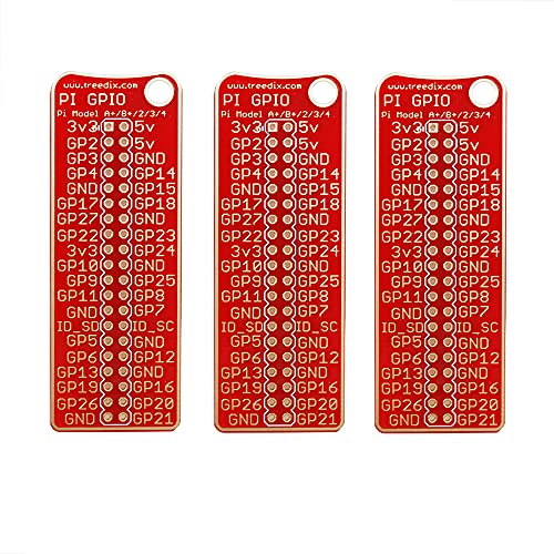 Treedix 3個 Pi GPIO ピン配置 プラス リファレンスボード Raspberry Pi A+、B+、2、3、4用