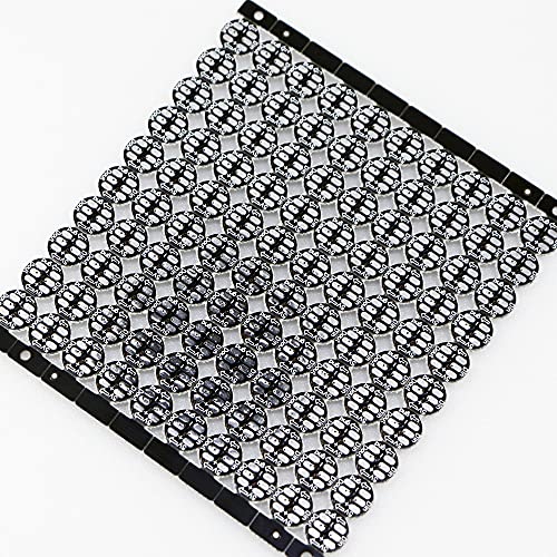 Treedix 100pcs WS2812B Addressable 5050 SMD Smart RGB LED Pixel Light on White Heat Sink PCB Board 5V DC(RGB White PCB)
