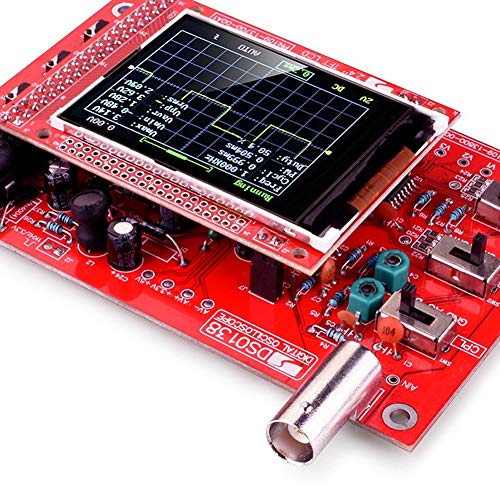 Treedix DSO138 Oscilloscope DIY Kit Handheld Digital Oscilloscope 1msps Real-Time Sampling Rate 2.4 inch TFT Display
