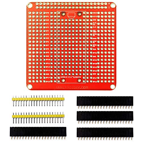 Treedix Raspberry PI PICO 拡張ボード PCB シールドボード 金メッキ仕上げ ピンヘッダー付き 互換