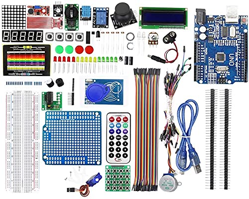 Treedix Starter Kit Multi-Function Shield Compatible with Arduino IDE UNO R3 MEGA Nano Kit for Starter